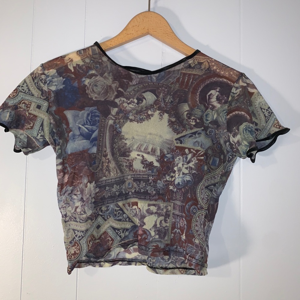 Vintage Second Skin Mesh Top